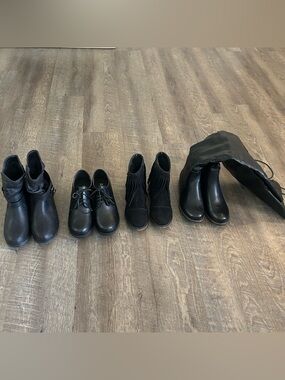 Womens Black boots Collection bundle size 6.5